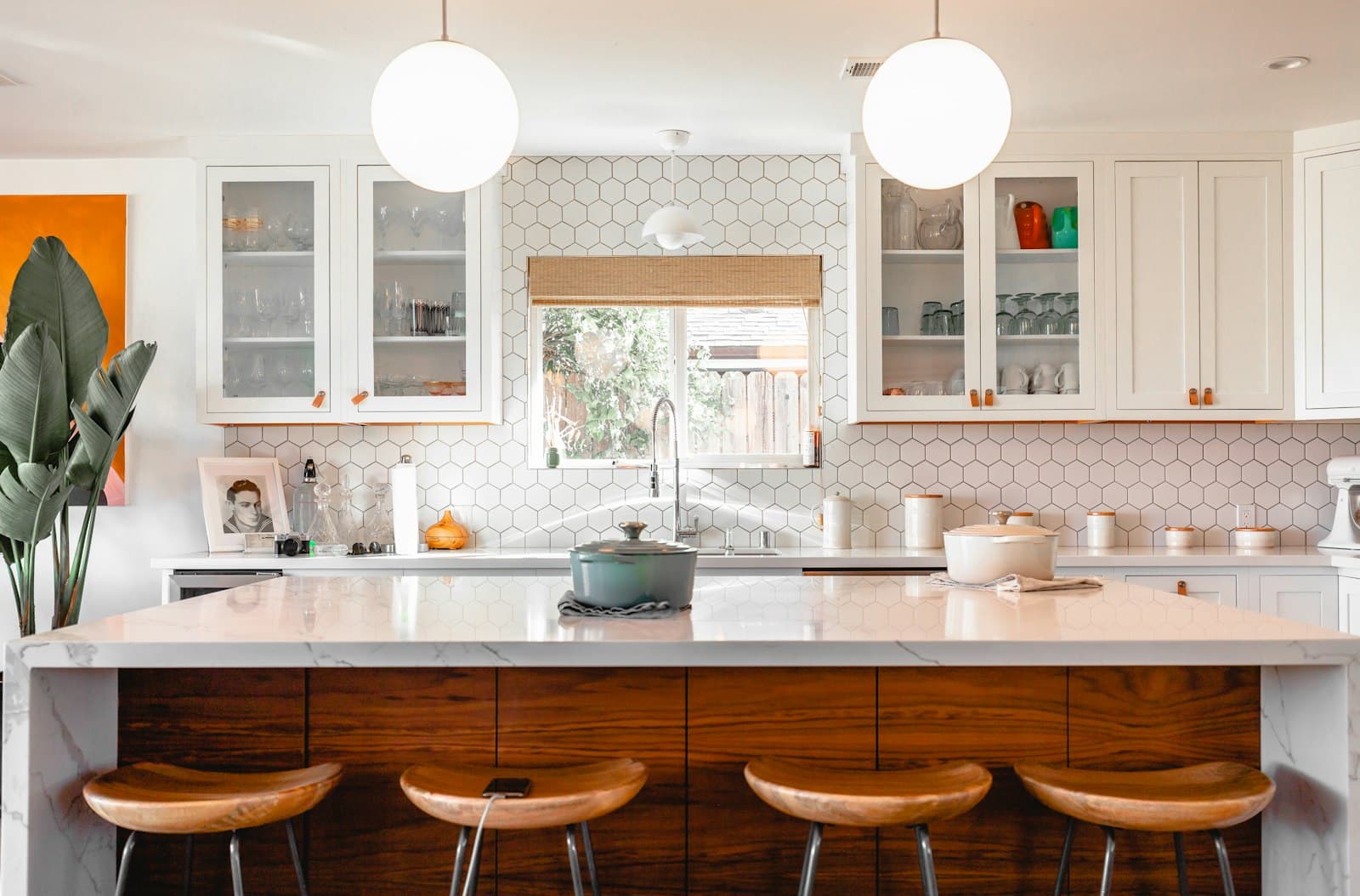 A bright, modern kitchen