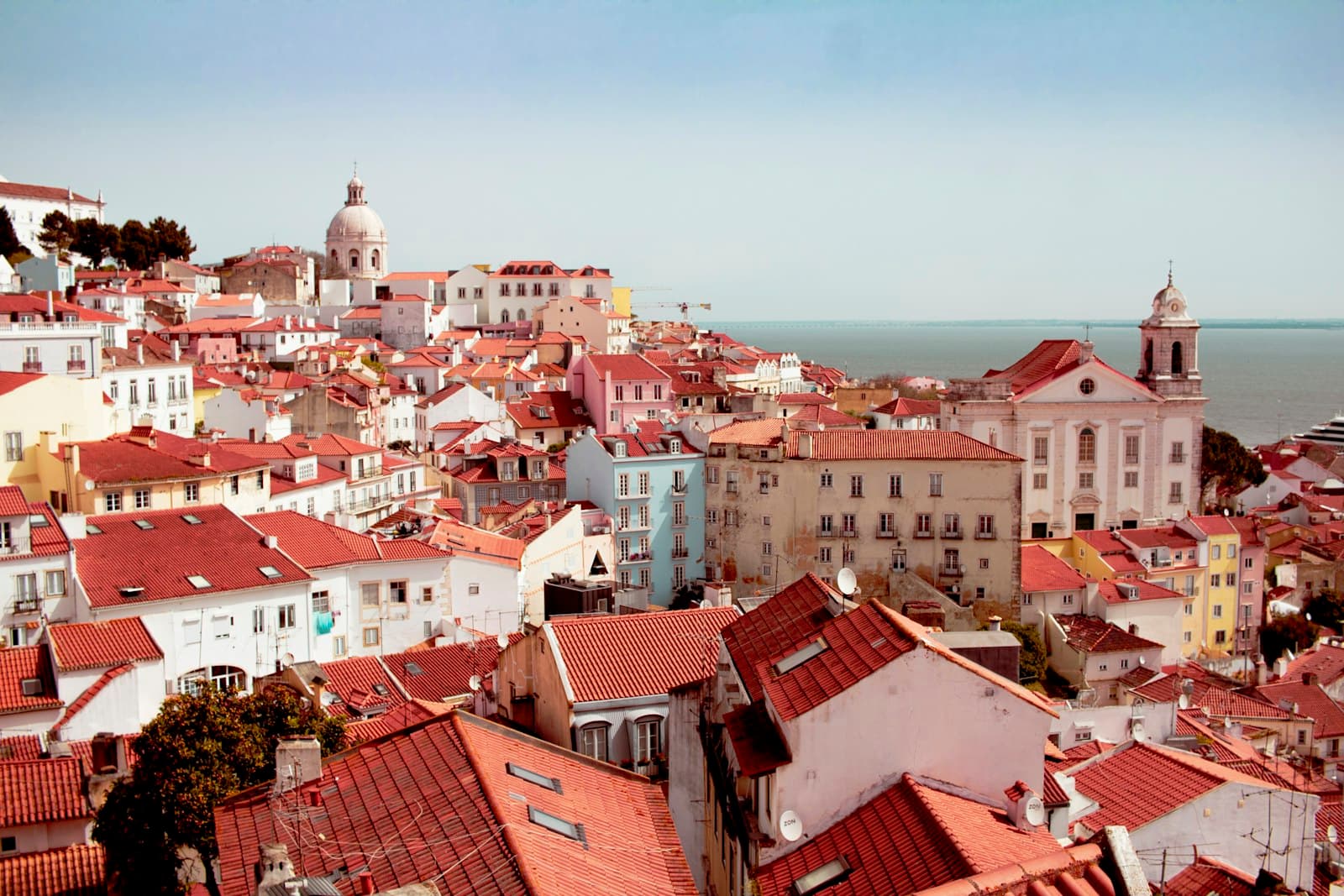 The red rooftops of Alfama in Lisbon