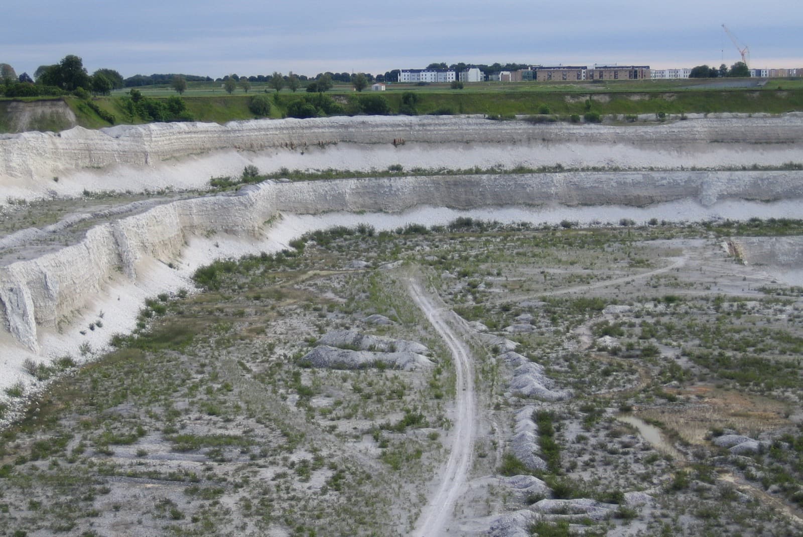 The disused Limhamn limestone quarry, Kalkbrottet, now a nature reserve on the edge of Limhamn in Malmö, Sweden.