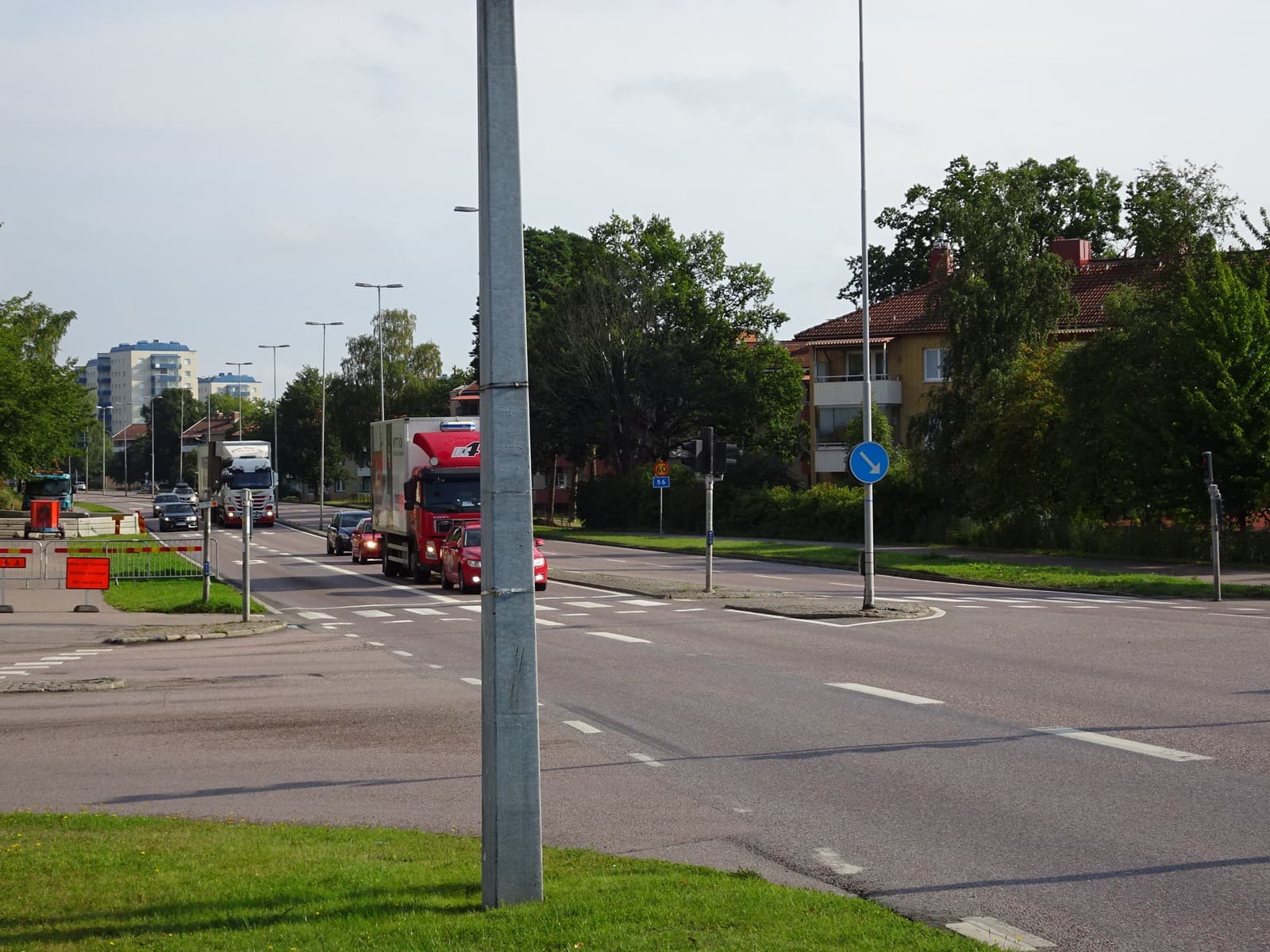 The Gideonsberg district of Västerås, Sweden, seen along Bergslagsvägen.