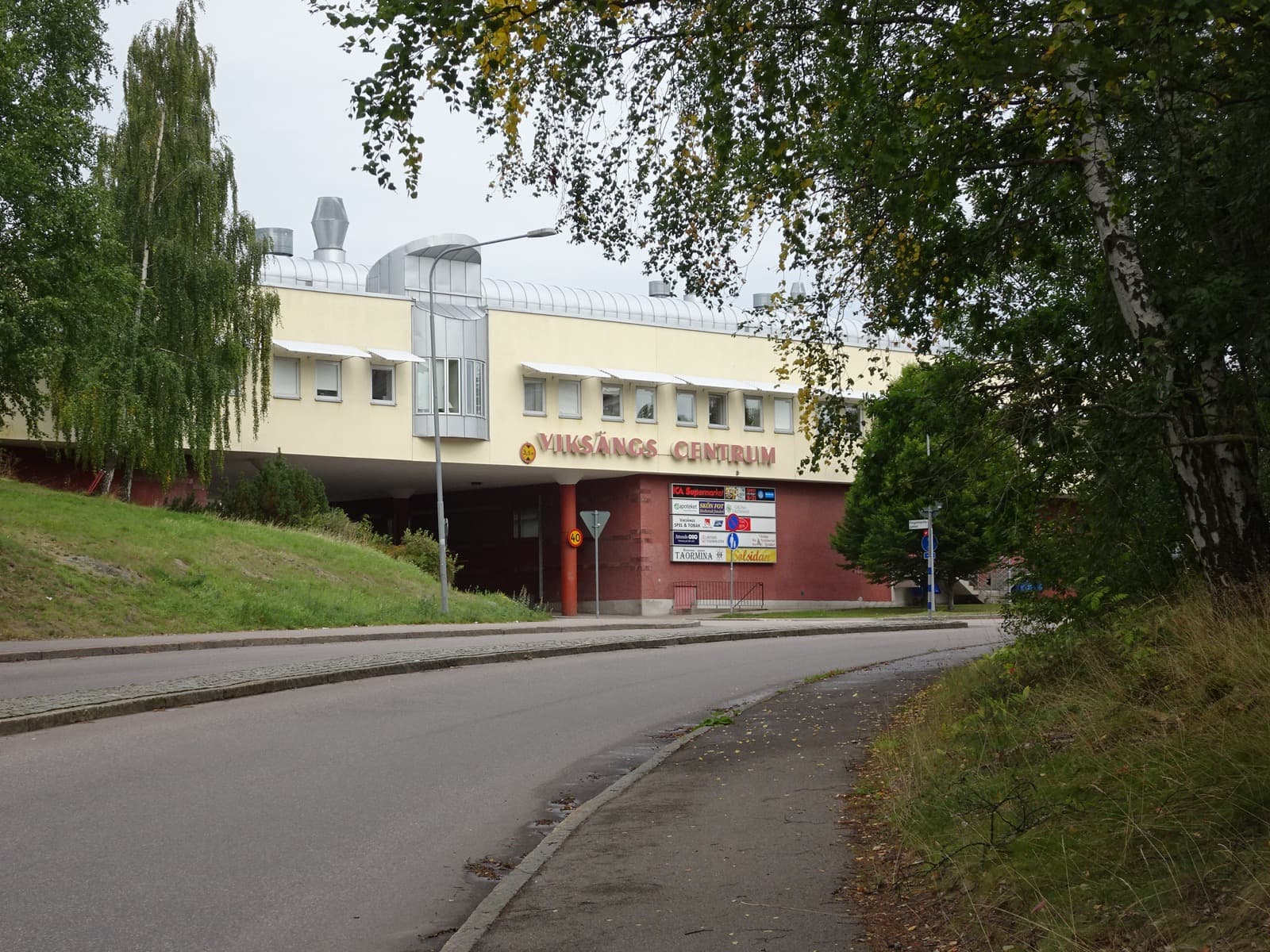 The residential district of Viksäng in eastern Västerås, Sweden, on the peninsula near Lake Mälaren.